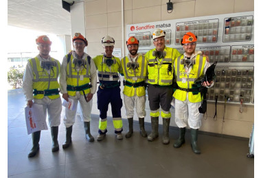 Demostración del proyecto GASTAMINE en las instalaciones de Sandfire Matsa ( Huelva)