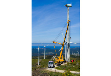 Transición Energética : Repotenciación del parque eólico Monte Redondo en Vimianzo, A Coruña.